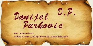 Danijel Purković vizit kartica